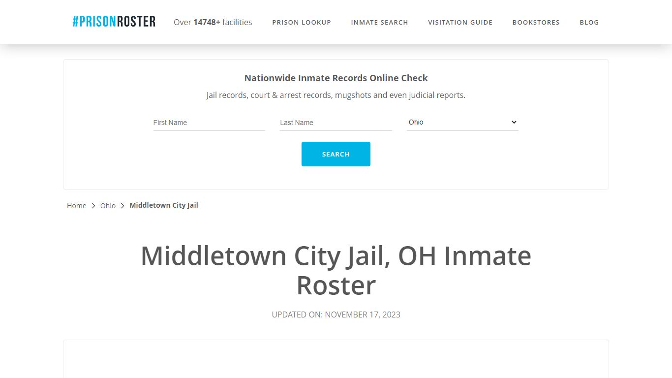 Middletown City Jail, OH Inmate Roster - Prisonroster